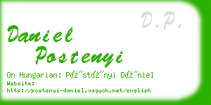 daniel postenyi business card